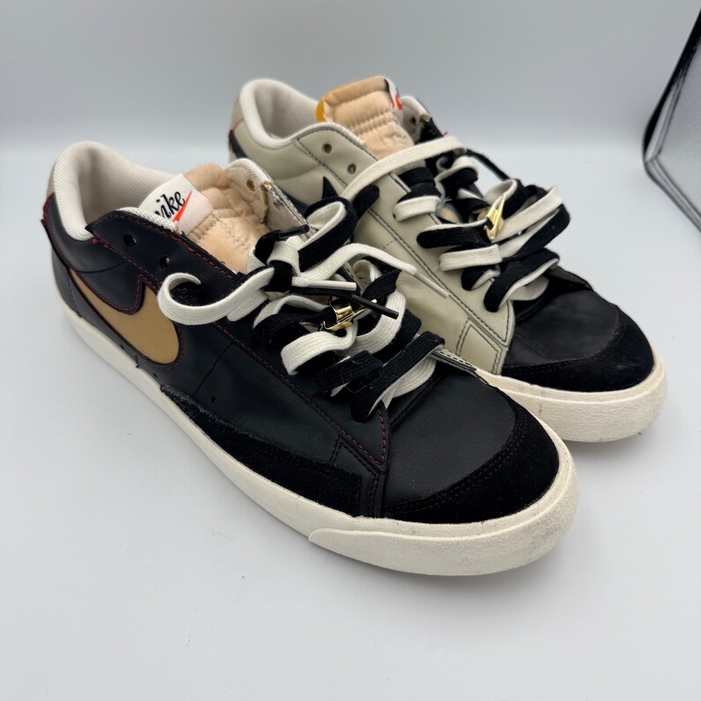 Nike Blazer Low 77 Premium Black Sail DH4370-001 Mens 13 Split Colorway